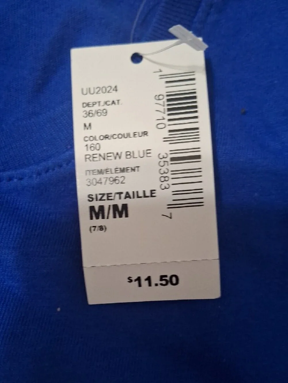 The Children's Place Royal Blue Tee with Pink Cupcake Graphic Girls Medium 7/8